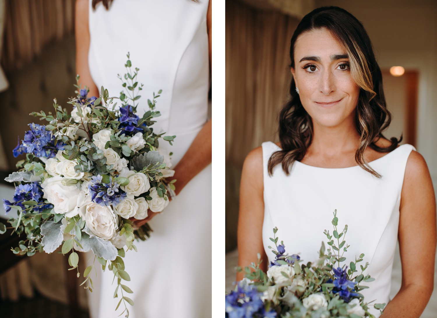 bridal bouquet and closeup