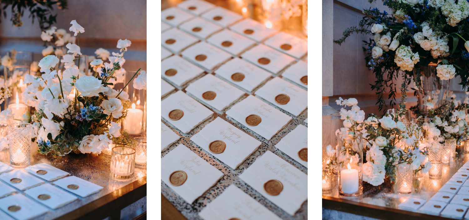 fairmont dc wedding escort cards