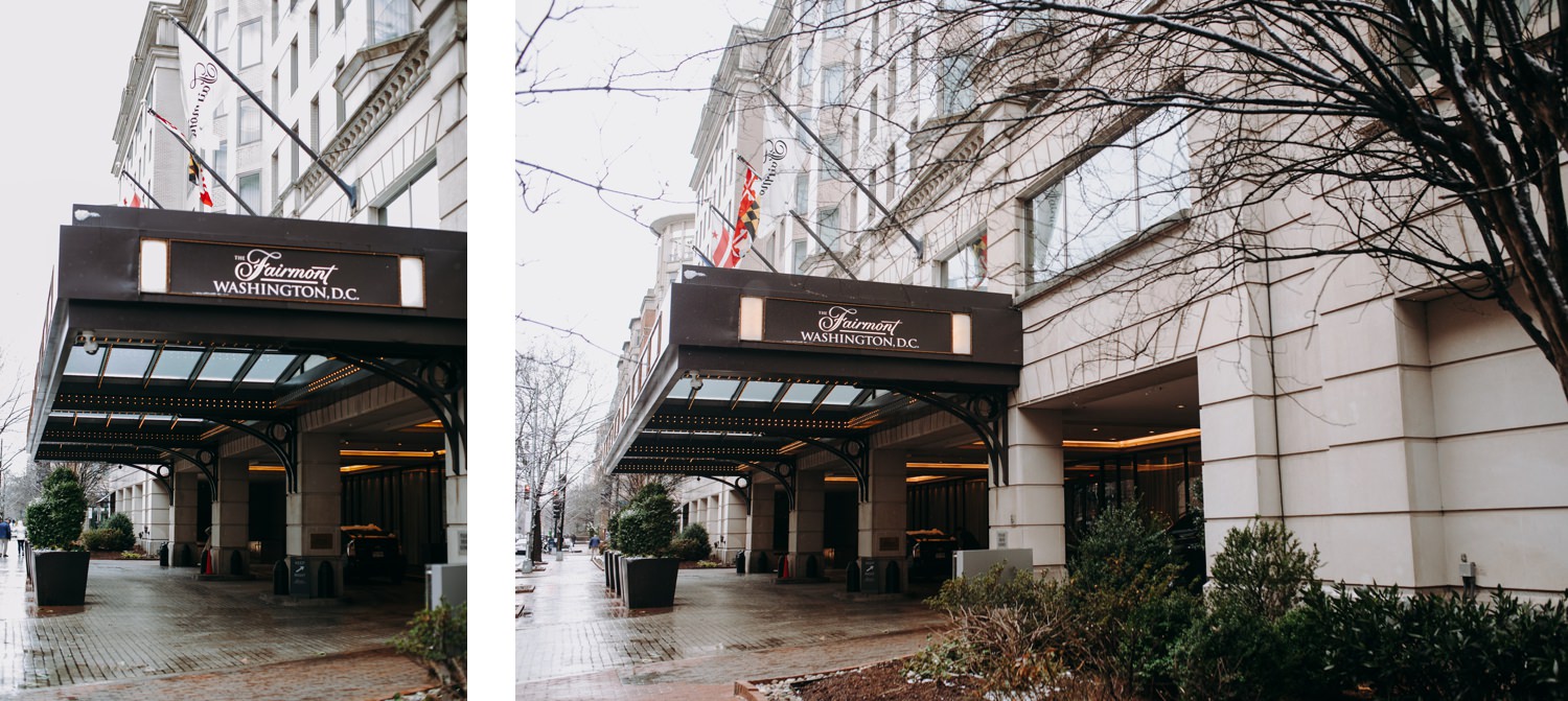 outside fairmont hotel
