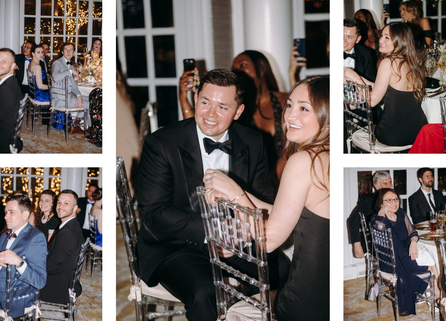tuxedo suit guest reaction at fairmont dc wedding