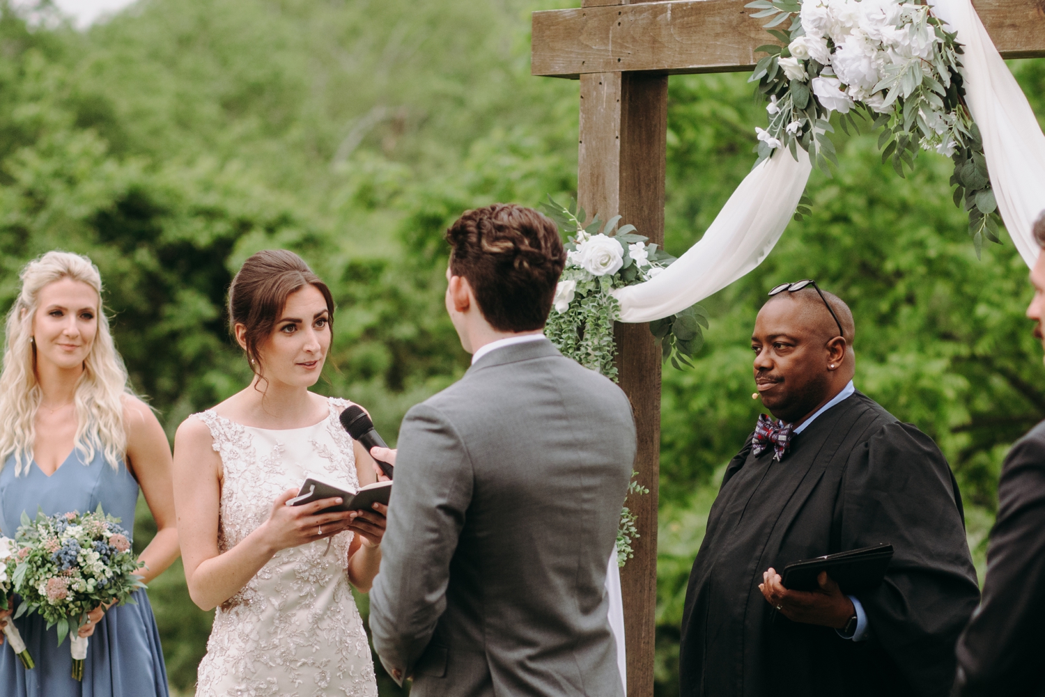 Briar Patch Bed and Breakfast Wedding vows