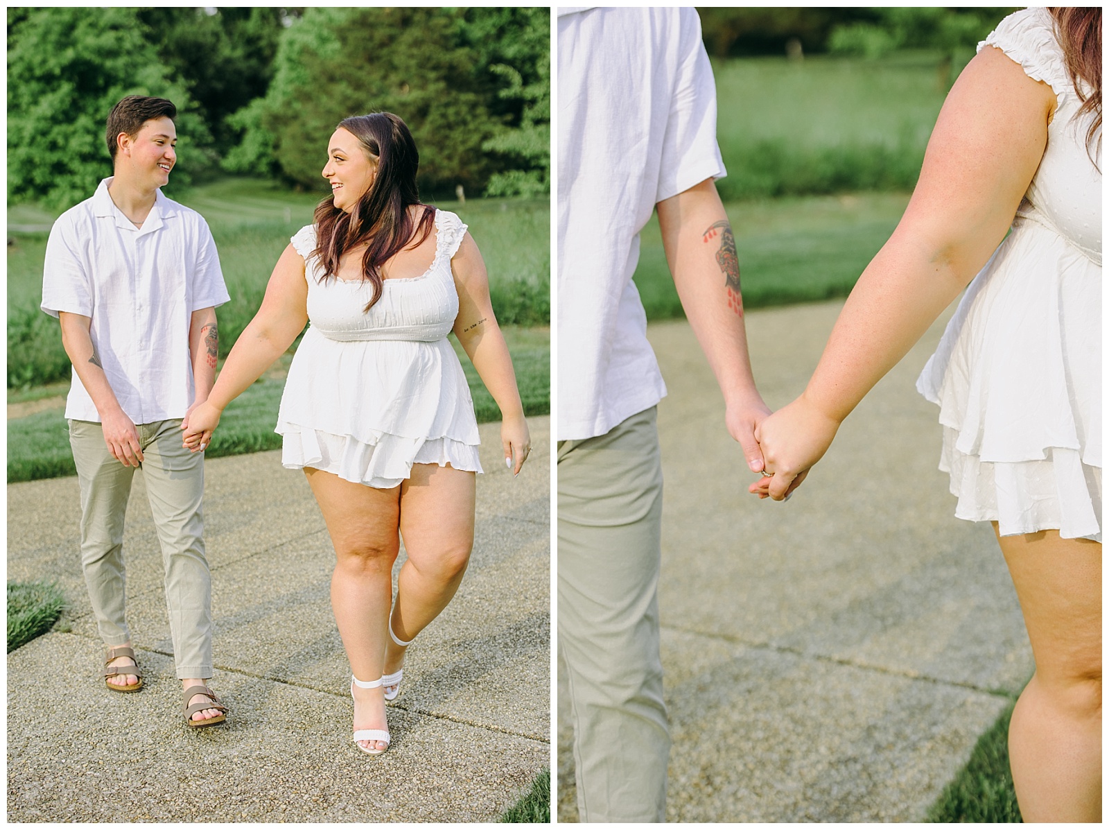 couple holding hands
