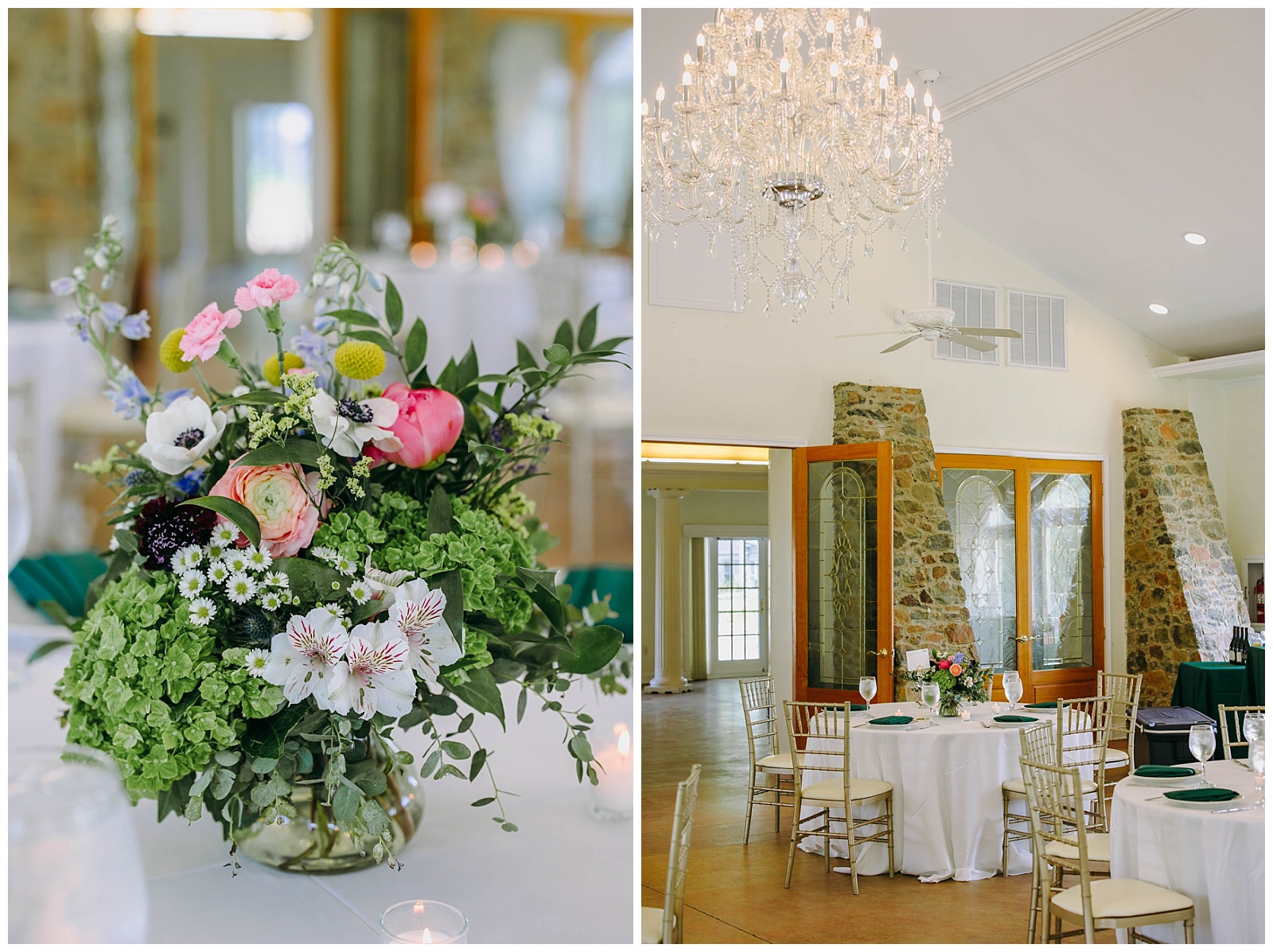 wedding table decor and venue